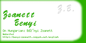 zsanett benyi business card